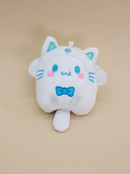 Плюшевый брелок "Kitty emotions", white 