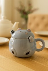 Кружка «Chubby cat», grey (460 мл)