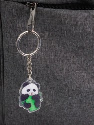 Брелок акриловый iLikeGift "Panda and Bamboo"