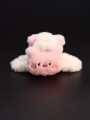 Заколка-краб "Piggy", white (14 см)