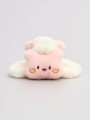 Заколка-краб "Piggy", white (14 см)
