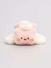 Заколка-краб "Piggy", white (14 см)