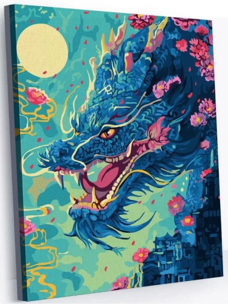 Картина по номерам 40*50 "Великий дракон" (23 цвета) 