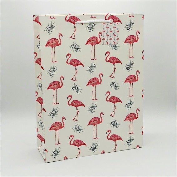 Пакет подарочный "Little flamingo",L 