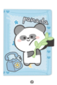 Блокнот (B6) "Hi panda bamboo", blue (18.5*13)