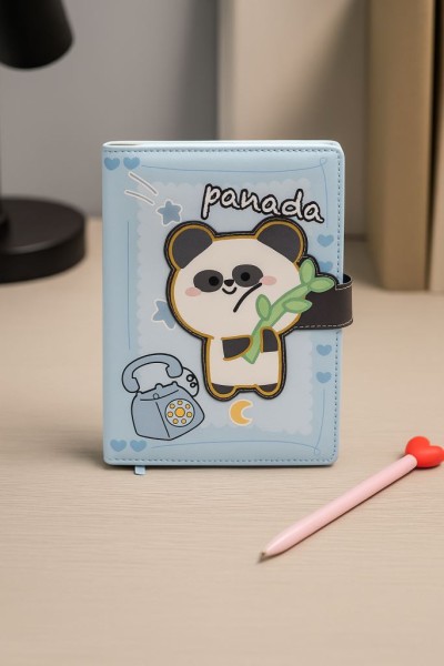 Блокнот (B6) "Hi panda bamboo", blue (18.5*13) 