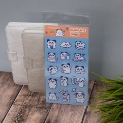 Наклейки "Panda life", blue