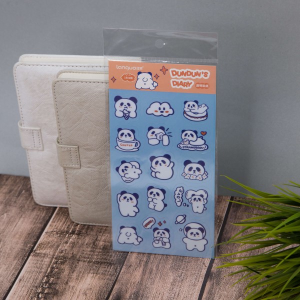 Наклейки "Panda life", blue 