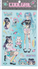Наклейки" Anime blue" (22*12 см)