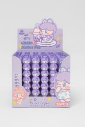 Ручка гелевая "Little sister pig", purple