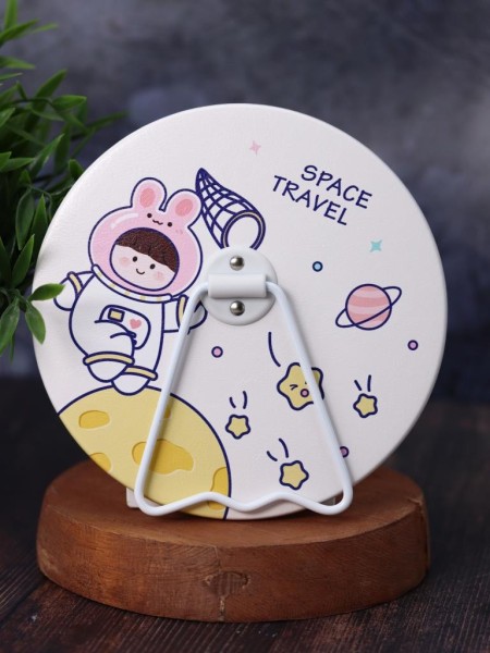 Зеркало настольное "Space travel hare", yellow 