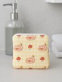 Косметичка "Lovely day", yellow (12.5*12.5 см)