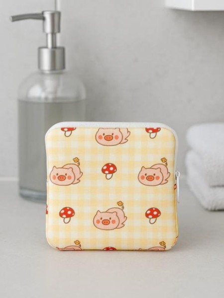 Косметичка "Lovely day", yellow (12.5*12.5 см) 