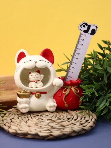 Ночник - подставка для канцелярских принадлежностей «Lucky two Cat» 