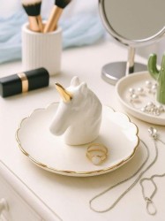 Держатель для украшений "Face unicorn", white