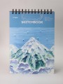 Скетчбук (B5) "Mountain landscape", blue (18*25)