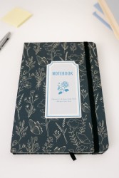 Блокнот (А5) "Spring butterflies", black (14.5*21)