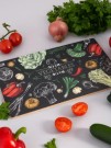 Разделочная доска "Овощной букет", (29х17 см)