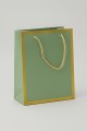 Пакет подарочный (S) «Classic line», green (24.5*19.5*9.5)