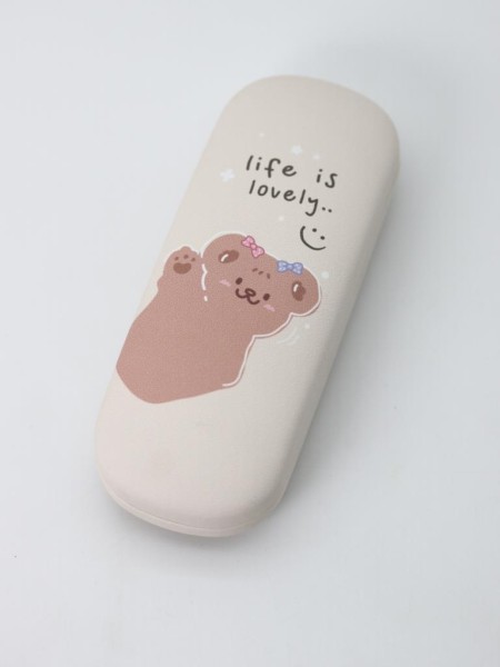 Чехол для очков "Life is lovely", yellow 