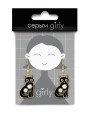Серьги GIRLY "Black cat"