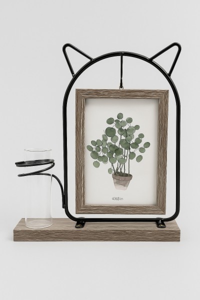 Фоторамка «Cat ears», black, металл 