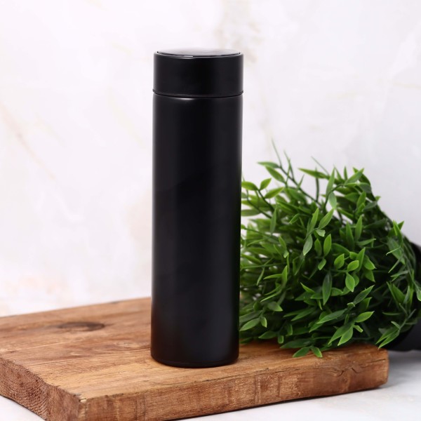 Термос с датчиком температуры «Smoothness», black (500 ml) 