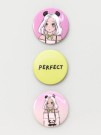 Набор значков Аниме "Perfect panda girl"