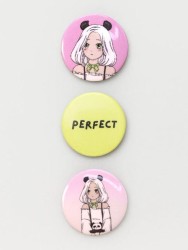Набор значков Аниме "Perfect panda girl"