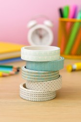 Набор декоративного скотча "Designer prints", white