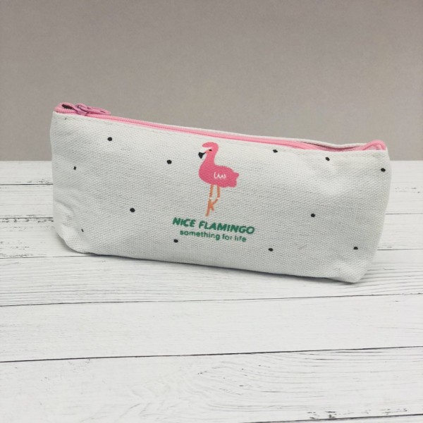 Пенал "Nice flamingo", white 
