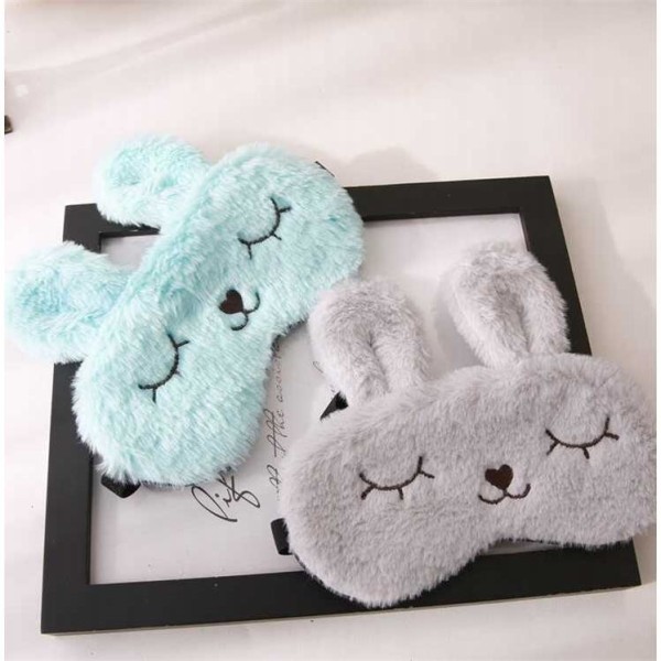 Маска для сна гелевая "Gray bunny" 
