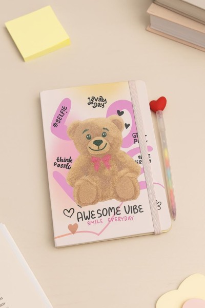 Блокнот (А5) "Bear awesome vibe", beige (14.5*21) 