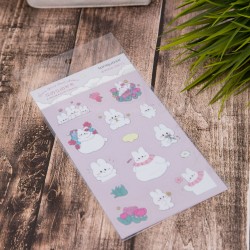 Наклейки "Rabbit in flower", purple
