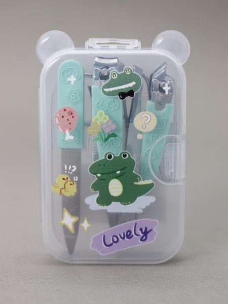 Маникюрный набор "Lovely croc", blue 