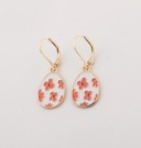 Серьги GIRLY "Orange flower"