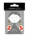 Серьги GIRLY "Orange flower"