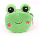 Кошелёк плюшевый "Green frog", green (10*11 см)