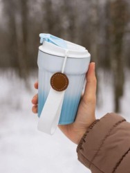 Термокружка "Lovely day", blue (380 ml)