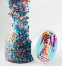 Слайм "Стекло WOW", с цветными шариками (150гр)