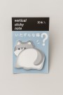 Блок стикер для записей "Cat tail", blue