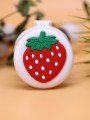 Расческа раскладная с зеркалом  "Summer fruit folding", white