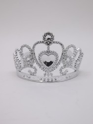 Праздничная корона "Heart of a princess", silver (9*12,5 см)