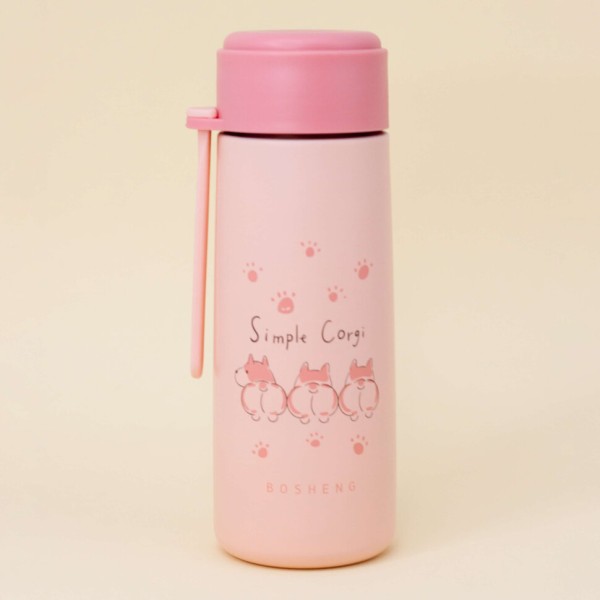 Термос "Miani Simple corgi", pink (350ml) 