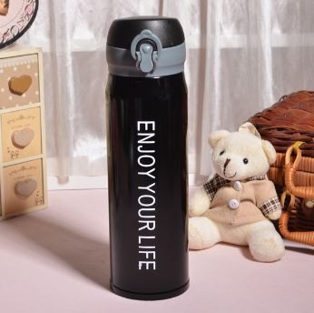 B-HS-6700-Z ТЕРМОС "Enjoy Your Life" black 500ml 