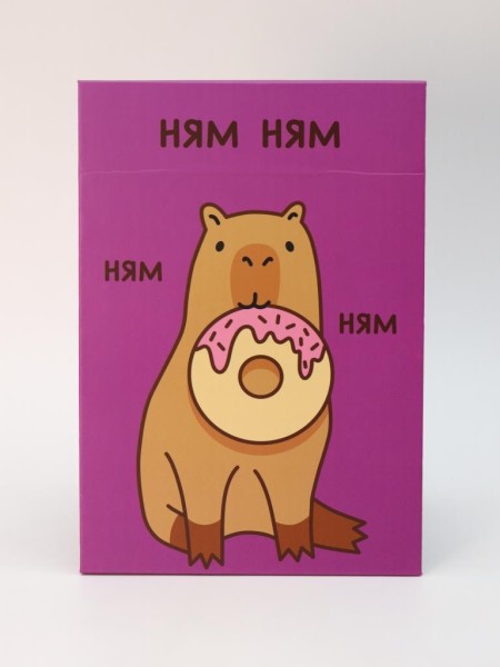 Зеркало настольное GIRLY "Capybara donut", 15*22 см 
