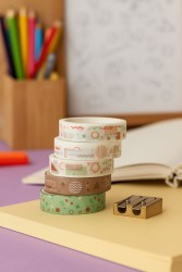 Набор декоративного скотча "Designer prints", drawings