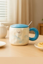 Кружка «Bear in the clouds», blue (450 ml)