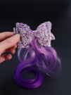 Заколка "Beautiful curl", purple (8.5*5.5 см, L=30 см)