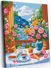 Картина по номерам 40*50 "Чаепитие" (24 цвета)